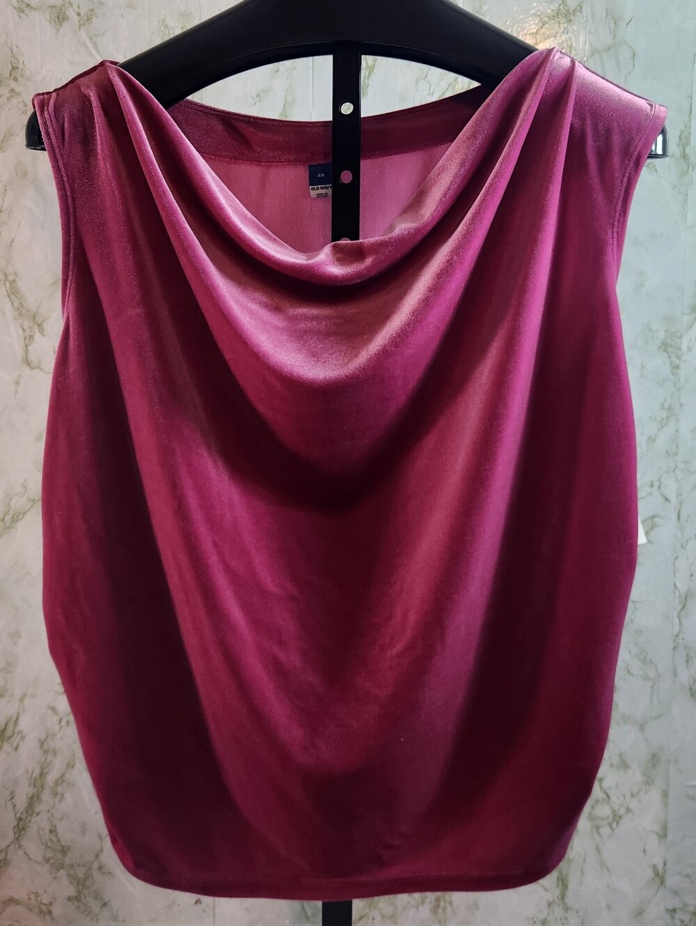 Old Navy Soft Pink Velveteen Sleeveless Top